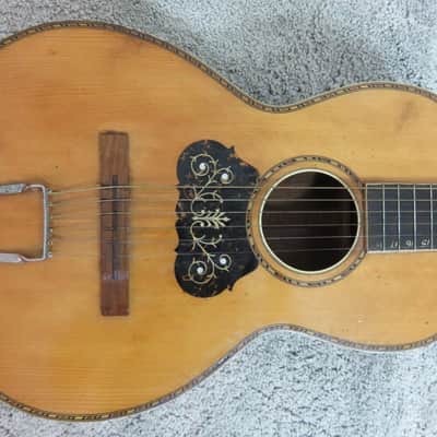 Vintage 1920s Regal Vega Parlor Acoustic Guitar Ditson Lakeside Washburn Rare image 3