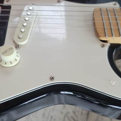 Mini Harmony electric travel guitar short scale image 10