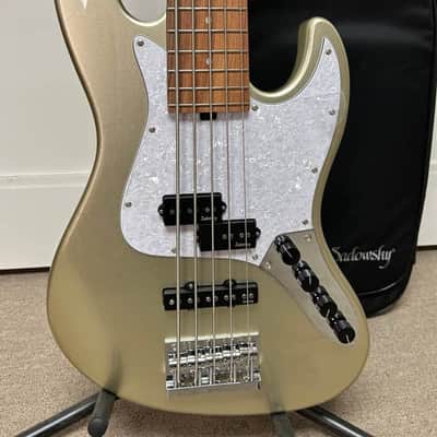 Sadowsky MetroExpress Hybrid P/J 5 String Bass w/Morado Fingerboard - Champagne Metallic image 2
