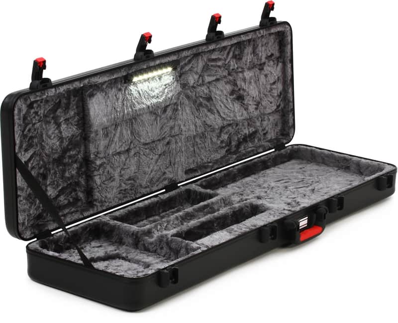 Gator GTSA-GTRBASS-LED ATA Molded Bass Guitar Case with TSA Latches - LED Edition image 1