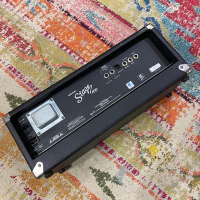 Fender Stage 100watt Solid State Amplifier Head Black/Silver image 8
