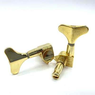 Gold Grover Bass 2R2L Machine Heads Tuning Pegs Keys image 2