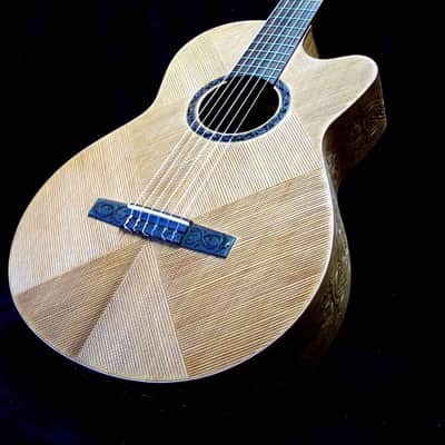 Blueberry Guitar Classical Nylon String 2023 - Hand Carved & Handmade image 4