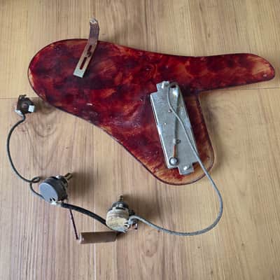 Vintage 1940's Silvertone 1350 Loaded Pickguard w/ Gibson P13 Pickup, Original Pots, and Jack! image 5