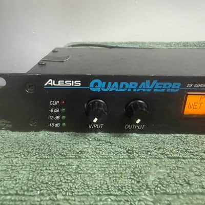 Alesis QuadraVerb 20k Bandwidth Simultaneous Digital Effects Processor 1990s - Black image 2