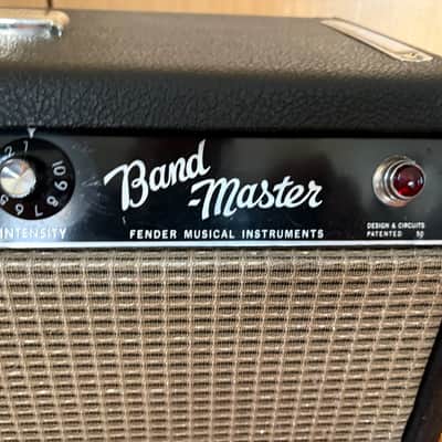 Fender Bandmaster 40-Watt 2-Channel Guitar Amp Head 1963 - 1967 - Black Panel image 4