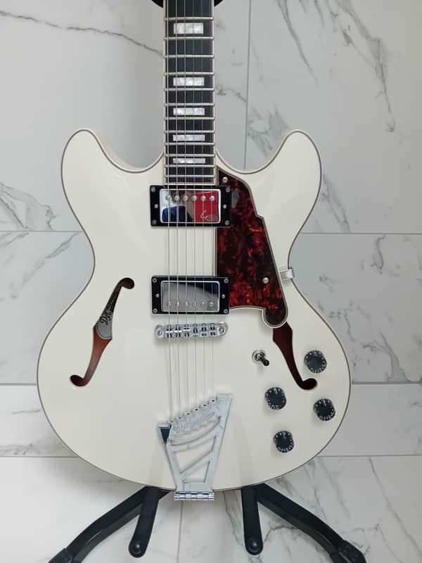 D'Angelico Premier DC Semi-Hollow Double Cutaway with Stairstep Tailpiece