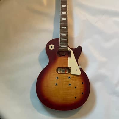2021 Epiphone Les Paul Standard 50's Heritage Cherry Sunburst Electric Guitar Body & Neck Husk (Repaired) image 2