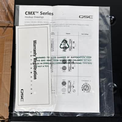 QSC CMX 500Va Professional 2-Channel Power Amplifier image 14