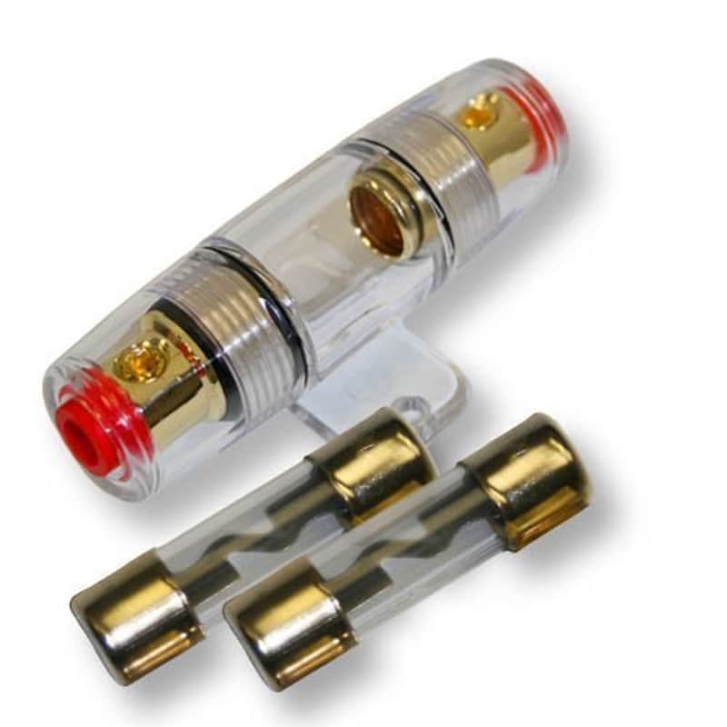 Absolute 100 Amp Inline AGU Fuse Holder Fits 4 8 10 Gauge Wire image 1