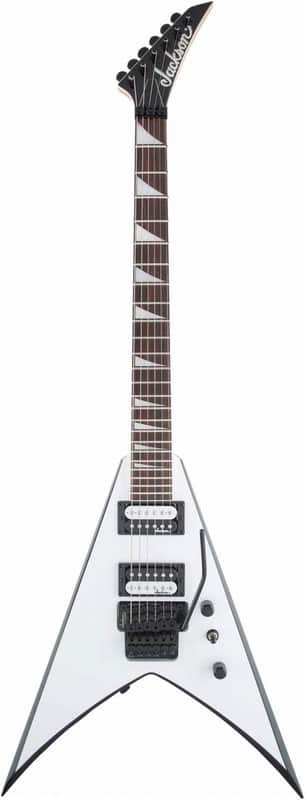 Jackson JS Series King V JS32 - White with Black Bevels image 1