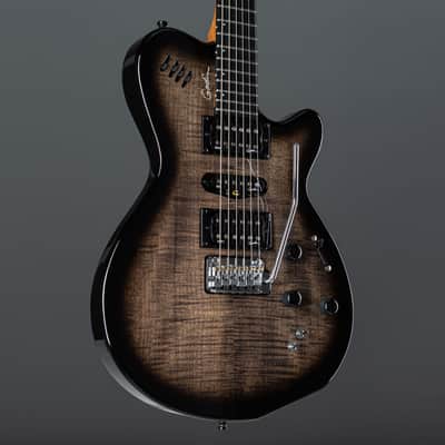 Godin xtSA Trans Black Flame - Single Cut Electric Guitar image 6