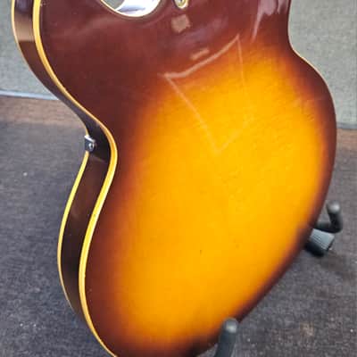 Harmony H-71 Semi Hollow Body Electric Guitar with Original Case image 12