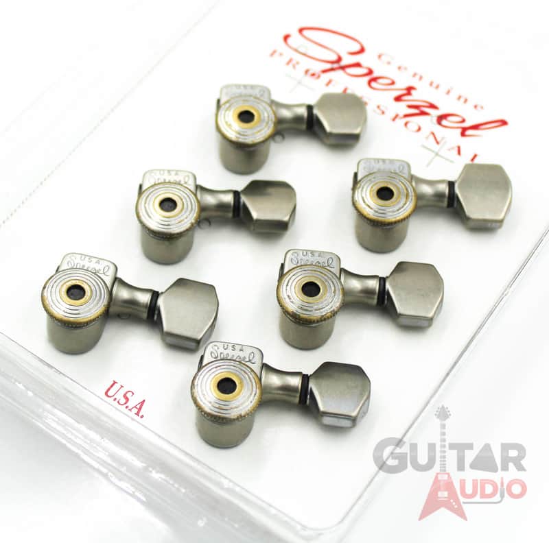 Sperzel 6-In-Line Trimlok Locking Guitar Tuners Set - RELIC AGED