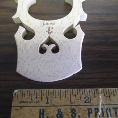 Panpi 1/4 cello bridge (see photos) 2010s natural NEW OLD Stock image 3