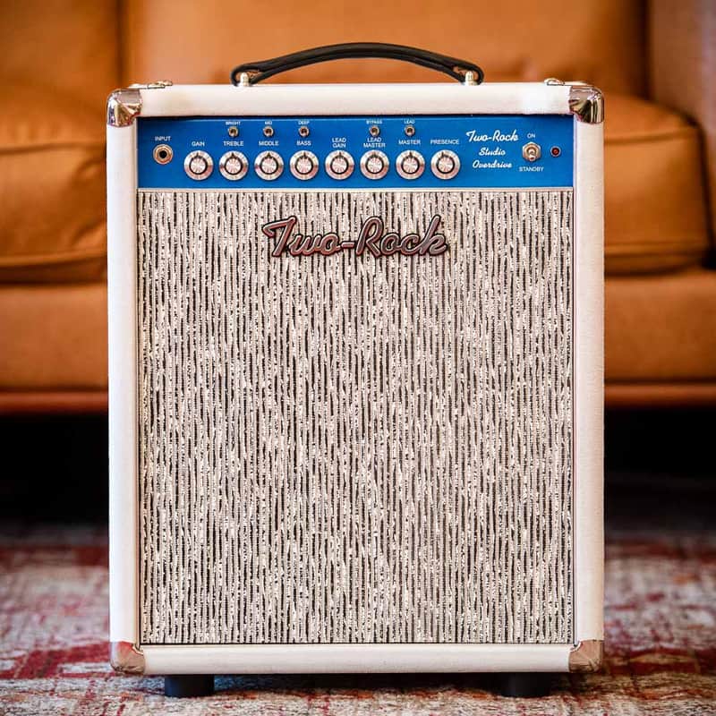 Two Rock Studio Overdrive Combo - White Suede, Blue Chassis image 1