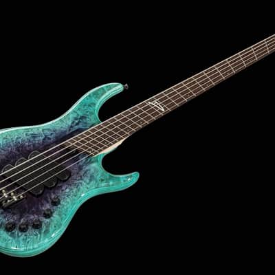 Dingwall Z3 5 Custom Shop - Purple to Turquoise Reverseburst image 2