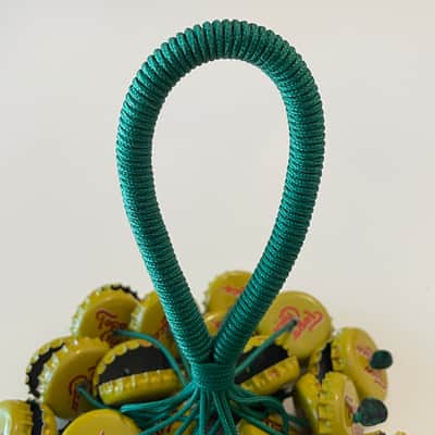 Upcycled Percussion - Bottle Cap Hand Rattle / Shaker - Topo Chico image 2