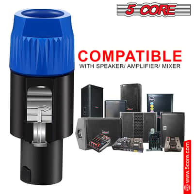 5Core Speakon Adapter High Quality Audio Jack Male Audio Pin Speaker Adapter Connector image 8