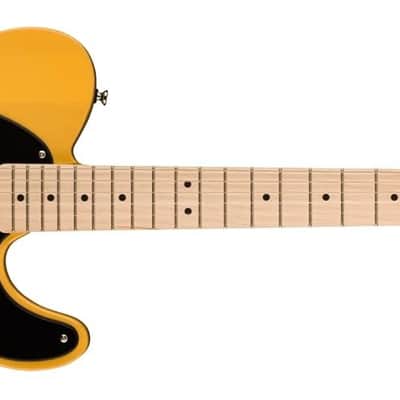 Squire Sonic Telecaster Electric Guitar, Butterscotch Blonde, Maple Fingerboard image 1