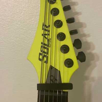 SOLAR Guitars T2.7LN+ - Lemon Neon - 7 strings image 6