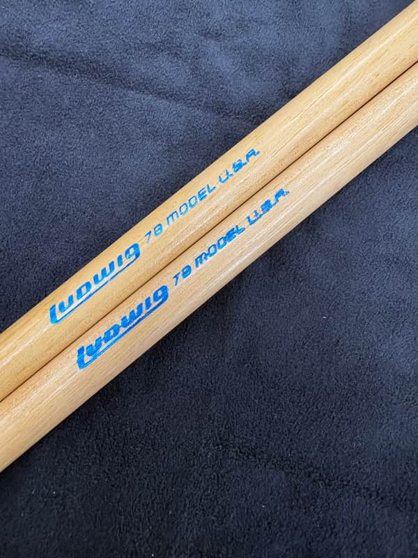 Vintage/Rare 1970s Ludwig 7B Model "Double-Butt"/no tip Drumsticks image 1