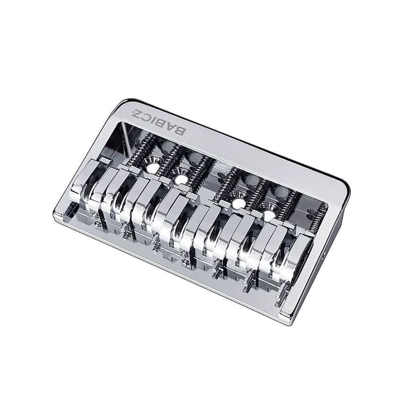 Babicz Full Contact Hardware 7 String Hard Tail Guitar Bridge Original Series Chrome image 1