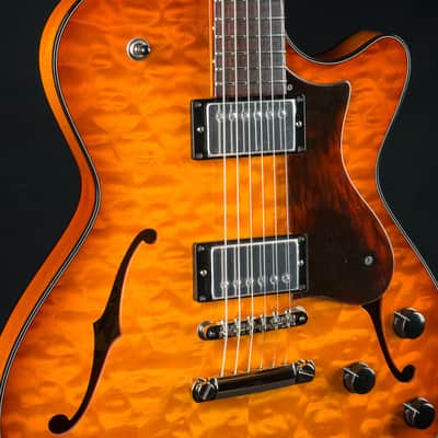 Collings 620 Semi-Hollow Premium Quilted Maple and Mahogany with Full Body Iced Tea Sunburst Custom NEW image 6