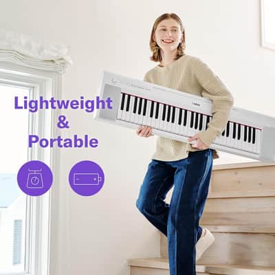 Yamaha NP-15 61-Key Piaggero Portable Keyboard - Black image 7