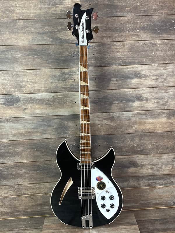 Rickenbacker 4005XC 2021 Jetglo Black In Stock Hollowbody Bass Special Limited Price until 05/20/21 image 1