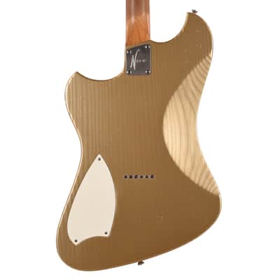 Novo Voltur V2 Shoreline Gold Light Distress w/ Fralin Unbucker & Lollar Staple P-90 Pickups (Serial #26984) image 3