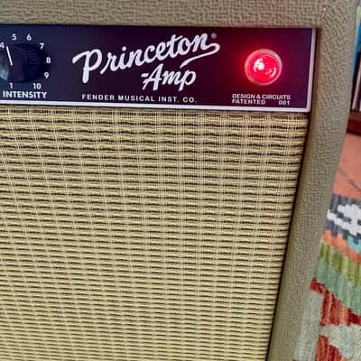 Fender Chris Stapleton Signature '62 Princeton 1x12" 12-Watt Guitar Combo 2019 - Present - Brown Vinyl with Wheat Grille Cloth image 2