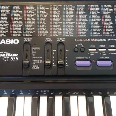 Casio CT-636 61-Key Synthesizer 1986 - Black image 1