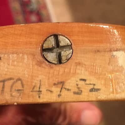 Fender Telecaster 1952 Black Guard 100% Original image 11