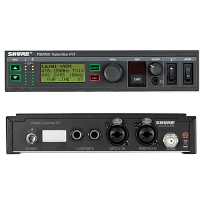 Shure P9T Single-Channel Half-Rack Wireless Transmitter for PSM 900 In-Ear Monitor System - G7 506-542 MHZ image 1