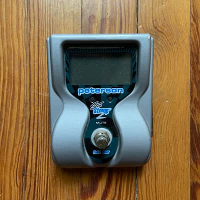Peterson VS-S2 StroboStomp 2 Strobe Pedal Tuner 2000s - Silver image 1