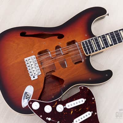 2014 Fender Stratocaster ST/HO/3S Mahogany Semi-Hollow Sunburst w/ DiMarzio Area 61, Japan MIJ image 17