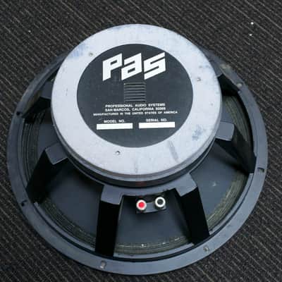PAS Professional Audio Systems HL25800 15" Cast Frame Speaker Black image 1