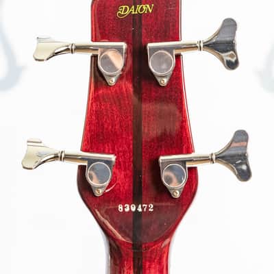 Daion Mark X-B2 Wine Red (Tinted Red), Neck Through (1983) w/ Hardshell Case image 10