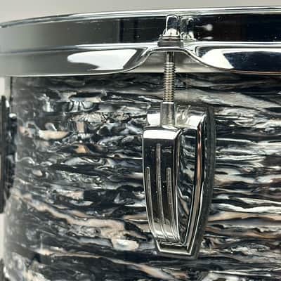 Ludwig 22/13/16" Classic Maple Fab Outfit - Black Oyster Pearl image 13