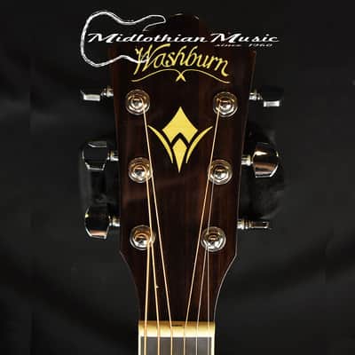 Washburn HD10SCE-0 - Heritage Series - Dreadnought 6-String - Acoustic-Electric Guitar - Natural Gloss image 4