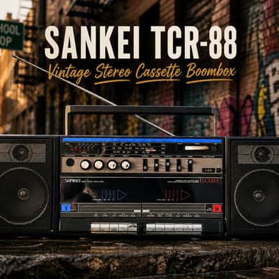 SANKEI TCR-88 RaRe Vintage Stereo Cassette Boombox image 2