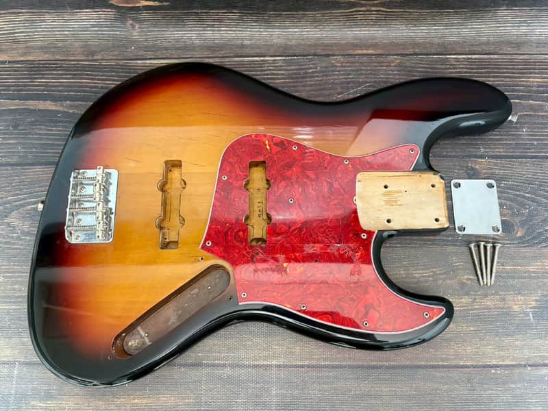 1993-94 Fender Japan JB62 Jazz Bass Body 3TS Sunburst Made in Japan image 1