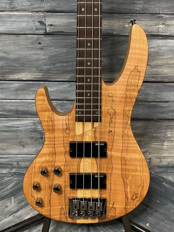 ESP/LTD Left Handed B-204SM Spalted Maple 4-String Electric Bass image 1