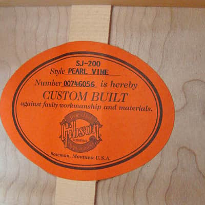 Gibson SJ-200 Pearl Vine 2006 Natural image 12