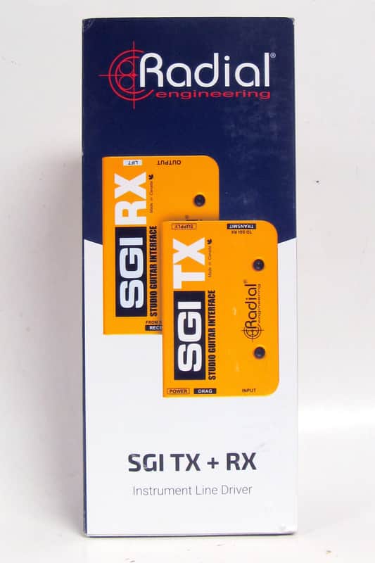 Used Radial SGI Studio Guitar Interface Instrument Line Driver Yellow VGC image 1