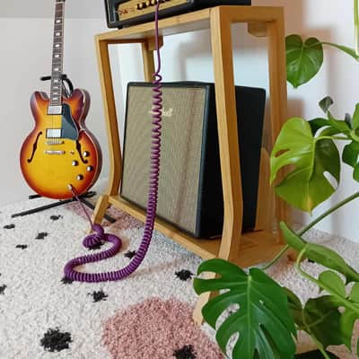 Lakefront Natural Pi Amp Stand: Handmade Solid Wood Angled Guitar Amplifier stand 2025 - Clear hardwax oil image 3
