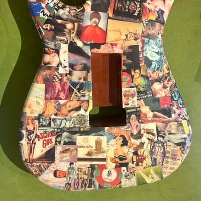 Collaged Fender Strat Body 80s/90s image 2