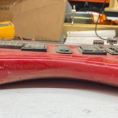 Electra Westone X185 Phoenix Red 1984 Electric Guitar signed by Keb' Mo' House of Blues as-is image 7