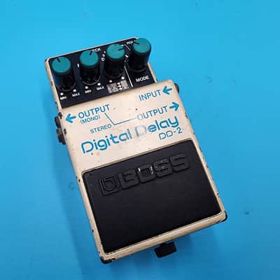 Vintage 80s Boss DD-2 Digital Delay Guitar Effect Pedal Long Chip MIJ Japan Bass image 7